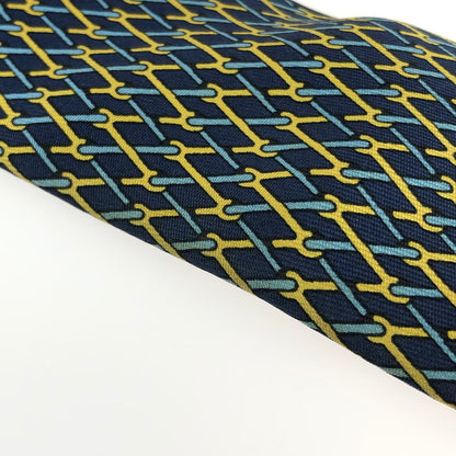 【中古品】【メンズ】 HERMES エルメス SILK TIE シルクタイ ネクタイ スーツ用小物 服飾雑貨 183-241112-yk-10-tag カラー：ネイビー系 万代Net店