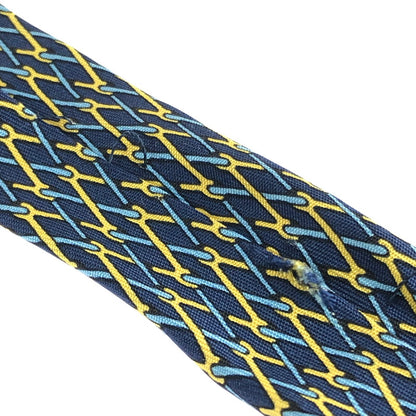 【中古品】【メンズ】 HERMES エルメス SILK TIE シルクタイ ネクタイ スーツ用小物 服飾雑貨 183-241112-yk-10-tag カラー：ネイビー系 万代Net店