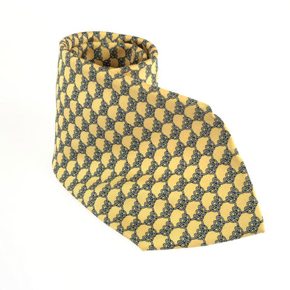 【中古品】【メンズ】 HERMES エルメス SILK TIE シルクタイ ネクタイ スーツ用小物 服飾雑貨 183-241112-yk-09-tag カラー：イエロー 万代Net店