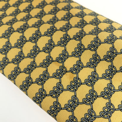 【中古品】【メンズ】 HERMES エルメス SILK TIE シルクタイ ネクタイ スーツ用小物 服飾雑貨 183-241112-yk-09-tag カラー：イエロー 万代Net店