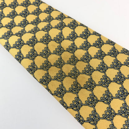 【中古品】【メンズ】 HERMES エルメス SILK TIE シルクタイ ネクタイ スーツ用小物 服飾雑貨 183-241112-yk-09-tag カラー：イエロー 万代Net店