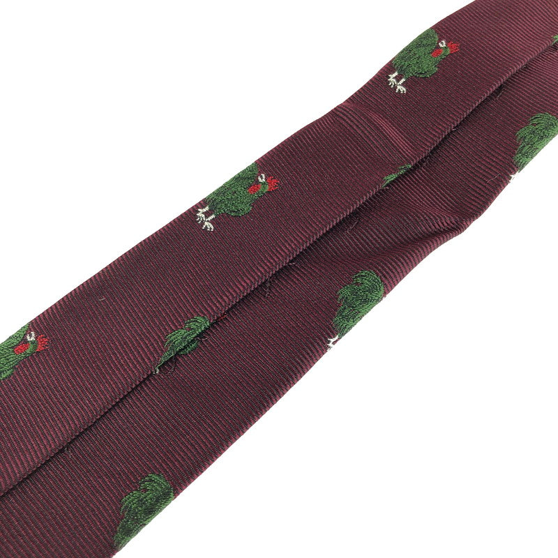 【中古品】【メンズ】 HERMES エルメス SILK TIE シルクタイ ネクタイ スーツ用小物 服飾雑貨 183-241112-yk-08-tag カラー：ボルドー 万代Net店