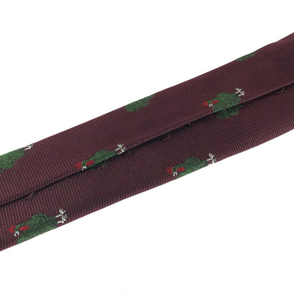 【中古品】【メンズ】 HERMES エルメス SILK TIE シルクタイ ネクタイ スーツ用小物 服飾雑貨 183-241112-yk-08-tag カラー：ボルドー 万代Net店