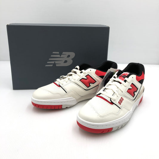 【中古美品】【メンズ】 NEW BALANCE ニューバランス BB550VTB スニーカー 靴 162-241107-yk-01-tag サイズ：28.5cm/US10.5 カラー：WHITE/RED 万代Net店