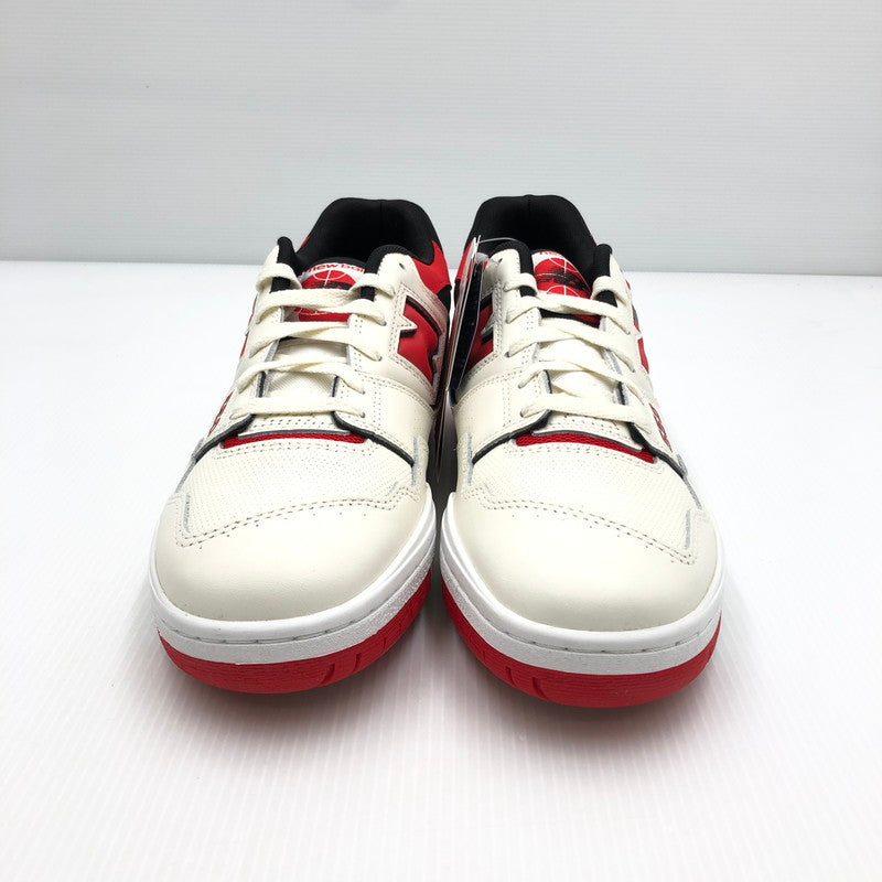 【中古美品】【メンズ】 NEW BALANCE ニューバランス BB550VTB スニーカー 靴 162-241107-yk-01-tag サイズ：28.5cm/US10.5 カラー：WHITE/RED 万代Net店