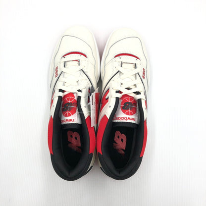 【中古美品】【メンズ】 NEW BALANCE ニューバランス BB550VTB スニーカー 靴 162-241107-yk-01-tag サイズ：28.5cm/US10.5 カラー：WHITE/RED 万代Net店