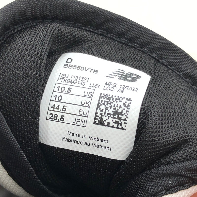 【中古美品】【メンズ】 NEW BALANCE ニューバランス BB550VTB スニーカー 靴 162-241107-yk-01-tag サイズ：28.5cm/US10.5 カラー：WHITE/RED 万代Net店