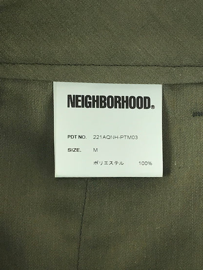 【中古美品】【メンズ】 NEIGHBORHOOD ネイバーフッド 221AQNH-PTM0 1 TACK SLACKS PANTS トラックスラックスパンツ ボトムス 153-241119-SS-04-tag サイズ：M カラー：カーキ 万代Net店