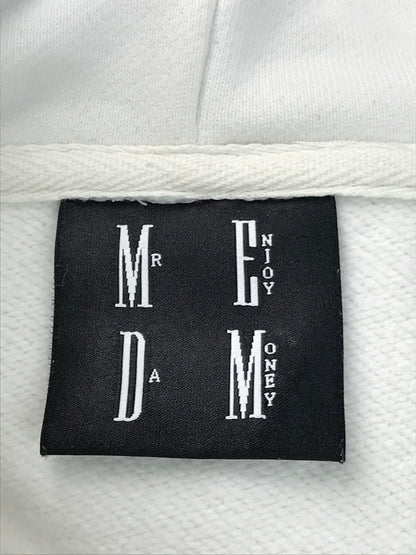 【中古品】【メンズ】 MR. ENJOY DA MONEY ミスター エンジョイ ダ マネー BASIC EMBROIDERED HOODIE ベーシック エンブロイダードフーディ パーカー トップス 142-250327-ss-08-tag サイズ：L カラー：ホワイト 万代Net店