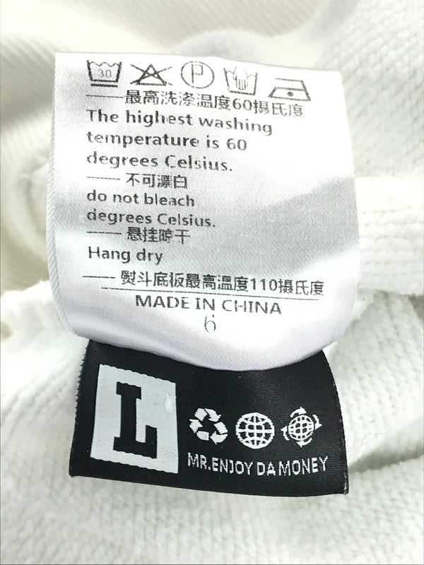【中古品】【メンズ】 MR. ENJOY DA MONEY ミスター エンジョイ ダ マネー BASIC EMBROIDERED HOODIE ベーシック エンブロイダードフーディ パーカー トップス 142-250327-ss-08-tag サイズ：L カラー：ホワイト 万代Net店