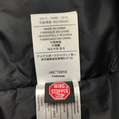 【中古品】【メンズ】 ARC'TERYX アークテリクス KODA JACKET 16111-74866-03 15 コダジャケット 中綿ジャケット アウター 144-241027-hi-20-tag サイズ：M カラー：ブラック 万代Net店