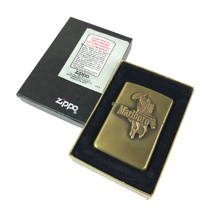 【中古品】【メンズ/レディース】 ZIPPO ジッポ 90's MARLBORO カウボーイ ライター 91年製 喫煙具 アクセサリー 206-241027-hi-01-tag カラー：ゴールド 万代Net店