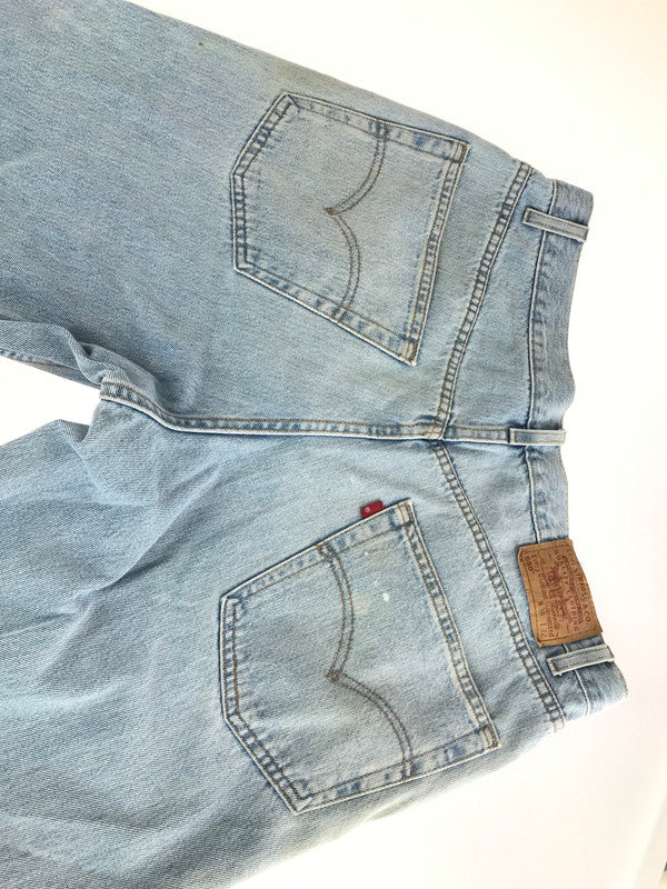 【現状渡し品】【メンズ】 Levi's リーバイス 00's 550 RELAXED FIT DENIM PANTS 550-4834 00年代 550 リラックスフィット デニムパンツ ボトムス ボタン裏 刻印M110 157-241120-yk-07-tag サイズ：38×32 カラー：ライトインディゴ 万代Net店