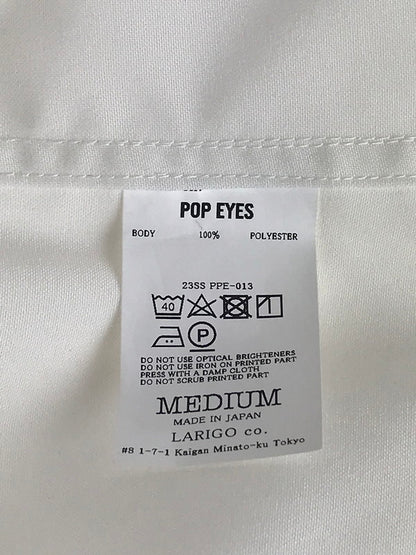 【中古品】【メンズ】  POP EYE ポップアイズ 23SS THE WINNAH S/S SHIRTS ザ ウィンナショートスリーブシャツ 半袖 トップス 145-241108-ki-13-tag サイズ：M カラー：ホワイト 万代Net店