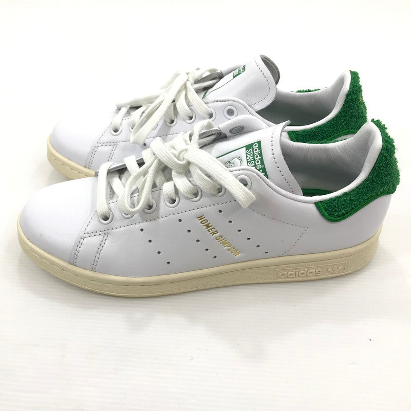 【中古品】【レディース】 adidas アディダス × HOMER SIMPSON ホーマーシンプソンズ 別注 コラボ STAN SMITH IE7564 スタンスミス スニーカー 靴 161-241108-yk-21-tag サイズ：24.5cm/US6.5 カラー：WHITE/GREEN/CREAM WHITE 万代Net店