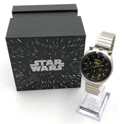 【中古】【メンズ】 CITIZEN シチズン STAR WARS スターウォーズ 0510-A5T4W03 クォーツ 腕時計 197-241108-na-03-tag カラー：シルバー/ブラック 万代Net店