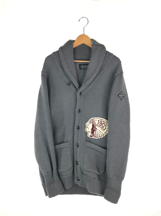 【中古品】【メンズ】 NEIGHBORHOOD ネイバーフッド OLD POINT MC W-CARDIGAN LS 142FUNH-KNM03 オールドポイントMC Wカーディガン ロングスリーブ ニット 142-241108-hi-20-tag サイズ：L カラー：グレー 万代Net店