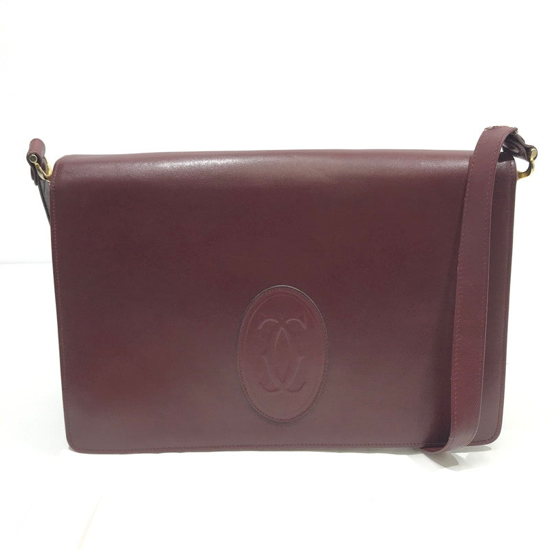 【現状渡し品】【レディース】 ロゴ ショルダーバッグ カバン 180-241120-yk-18-tag カラー：ボルドー 万代Net店