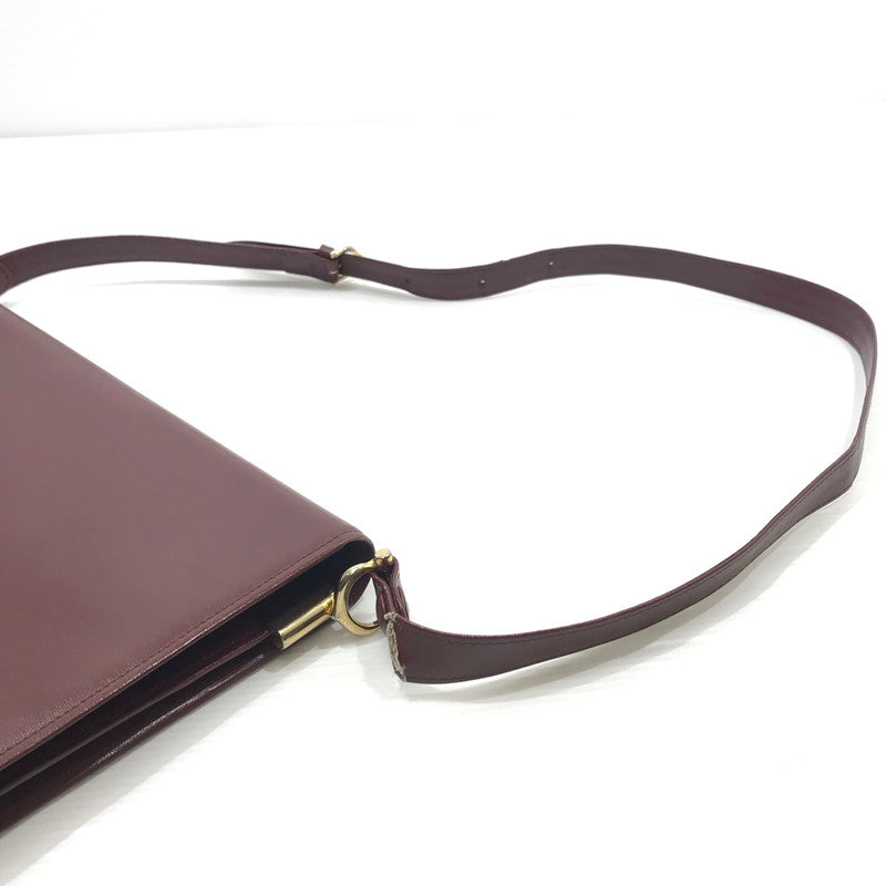 【現状渡し品】【レディース】 ロゴ ショルダーバッグ カバン 180-241120-yk-18-tag カラー：ボルドー 万代Net店
