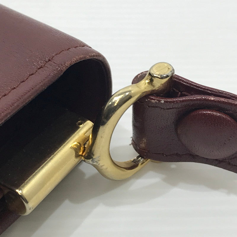 【現状渡し品】【レディース】 ロゴ ショルダーバッグ カバン 180-241120-yk-18-tag カラー：ボルドー 万代Net店