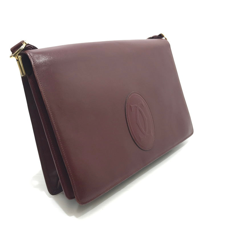 【現状渡し品】【レディース】 ロゴ ショルダーバッグ カバン 180-241120-yk-18-tag カラー：ボルドー 万代Net店
