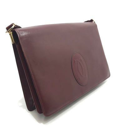 【現状渡し品】【レディース】 ロゴ ショルダーバッグ カバン 180-241120-yk-18-tag カラー：ボルドー 万代Net店