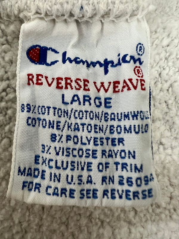 【中古品】【メンズ】 Champion チャンピオン90's REVERSE WEAVE CREWNECK SWEATSHIRT UNIVERSITY AT BUFFALO 90年代 リバースウィーブ クルーネックスウェットシャツ トップス トレーナー USA製 刺繍タグ 146-260710-kk-10-hon サイズ：L カラー：グレー 万代Net店