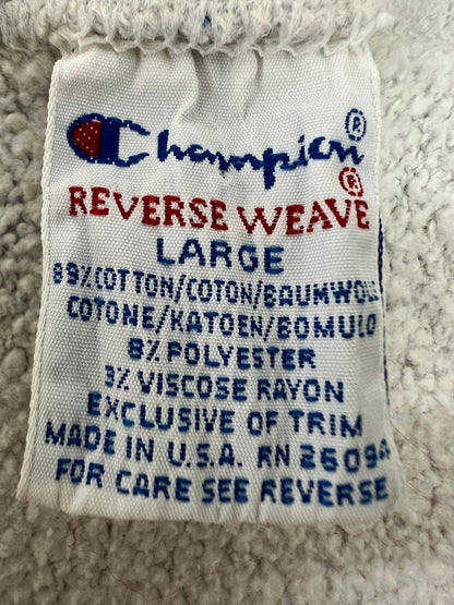 【中古品】【メンズ】 Champion チャンピオン90's REVERSE WEAVE CREWNECK SWEATSHIRT UNIVERSITY AT BUFFALO 90年代 リバースウィーブ クルーネックスウェットシャツ トップス トレーナー USA製 刺繍タグ 146-260710-kk-10-hon サイズ：L カラー：グレー 万代Net店