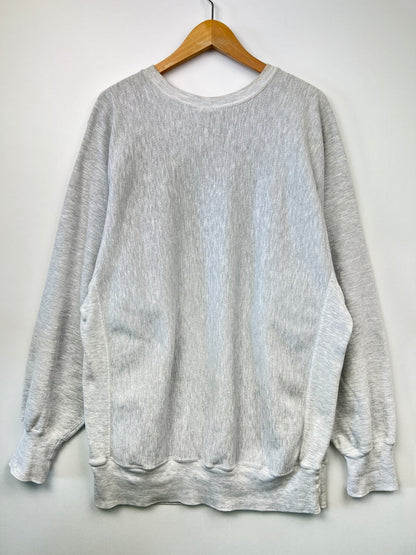 【中古品】【メンズ】 Champion チャンピオン90's REVERSE WEAVE CREWNECK SWEATSHIRT OHIO STATE FOOT BALL 90年代 リバースウィーブ クルーネックスウェットシャツ トップス トレーナー USA製 刺繍タグ 146-260710-kk-11-hon サイズ：XXL カラー：グレー 万代Net店