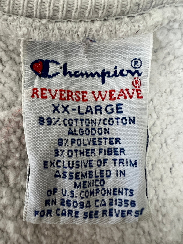 【中古品】【メンズ】 Champion チャンピオン90's REVERSE WEAVE CREWNECK SWEATSHIRT OHIO STATE FOOT BALL 90年代 リバースウィーブ クルーネックスウェットシャツ トップス トレーナー USA製 刺繍タグ 146-260710-kk-11-hon サイズ：XXL カラー：グレー 万代Net店