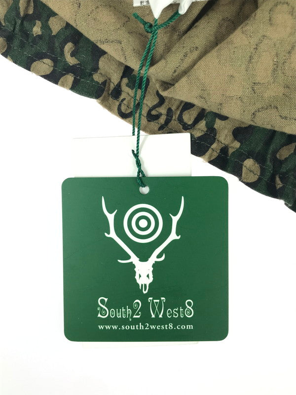 【中古品】【メンズ】 South2 West8 サウスツーウェストエイト PU519 ARMY STRING PANT FLANNEL CLOTH   PT. ストリングパンツ フランネル生地 ボトムス 151-241119-SS-02-tag サイズ：S カラー：ベージュ/グリーン 万代Net店