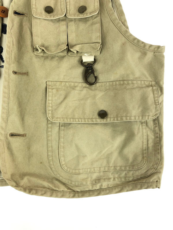 【中古】【メンズ】 RALPH LAUREN ラルフローレン CHAPS チャップス 80's FISHING VEST フィッシングベスト 146-241101-hi-17-tag サイズ：M カラー：ベージュ 万代Net店