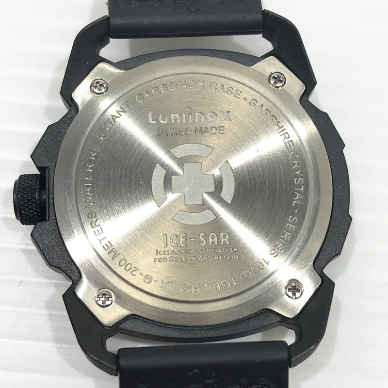 【中古品】【メンズ】 LUMINOX ルミノックス REF.1002 ICE SAR ARCTIC アイスサーアーティック デイトクォーツウォッチ 腕時計 197-241224-ki-16-tag カラー：ブラック 万代Net店