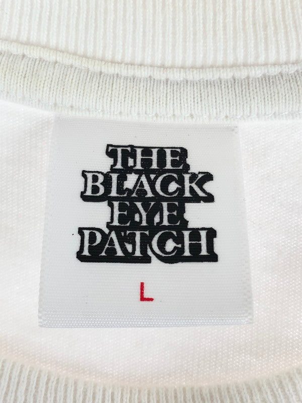 【中古】【メンズ】  BLACK EYE PATCH ブラック アイ パッチ SUPPORT YOUR LOCAL サポート ユア ローカル 取扱注意ロゴ Tシャツ 半袖Tシャツ 142-241102-na-1-tag サイズ：L カラー：ホワイト 万代Net店