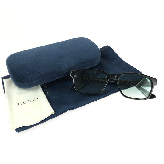 【中古品】【メンズ/レディース】 GUCCI グッチ GG079O 001 サングラス 182-241112-ki-10-tag サイズ：53口18 145 カラー：ライトブルー/ブラック 万代Net店