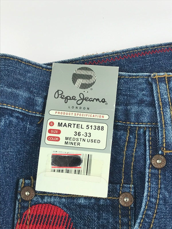 【中古】【未使用品】【メンズ】  PEPE JEANS LONDON ペペジーンズロンドン BAGGY DENIM PANTS バギーデニムパンツ ボトムス 153-241104-mo-06-tag サイズ：36 カラー：MS USED TINTED/LEATH 万代Net店