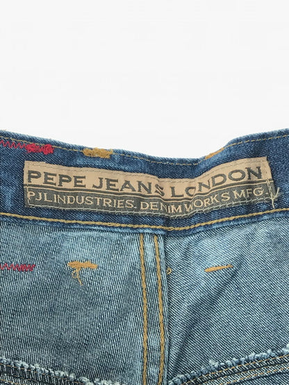 【中古】【未使用品】【メンズ】  PEPE JEANS LONDON ペペジーンズロンドン BAGGY DENIM PANTS バギーデニムパンツ ボトムス 153-241104-mo-06-tag サイズ：36 カラー：MS USED TINTED/LEATH 万代Net店