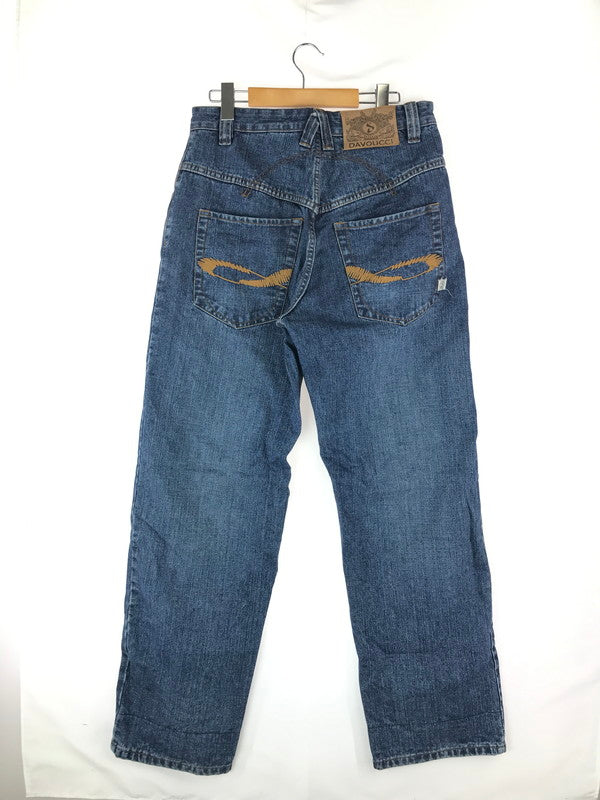 【中古】【メンズ】  DAVOUCCI ダヴォッチ BAGGY DENIM PANTS 刺繍入りバギーデニムパンツ ボトムス 153-241104-mo-05-tag サイズ：32 カラー：インディゴ 万代Net店