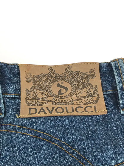 【中古】【メンズ】  DAVOUCCI ダヴォッチ BAGGY DENIM PANTS 刺繍入りバギーデニムパンツ ボトムス 153-241104-mo-05-tag サイズ：32 カラー：インディゴ 万代Net店