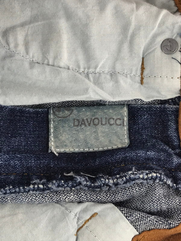 【中古】【メンズ】  DAVOUCCI ダヴォッチ BAGGY DENIM PANTS 刺繍入りバギーデニムパンツ ボトムス 153-241104-mo-05-tag サイズ：32 カラー：インディゴ 万代Net店