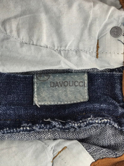 【中古】【メンズ】  DAVOUCCI ダヴォッチ BAGGY DENIM PANTS 刺繍入りバギーデニムパンツ ボトムス 153-241104-mo-05-tag サイズ：32 カラー：インディゴ 万代Net店