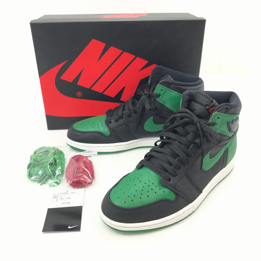 【中古品】【メンズ】 NIKE ナイキ AIR JORDAN 1 RETRO HIGH OG 555088-030 エアジョーダン 1 レトロ ハイ オリジナル スニーカー 靴 160-241108-yk-14-tag サイズ：28.5cm/US10.5 カラー：BLACK/PINE GREEN-WHITE-GYM RED 万代Net店