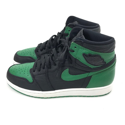 【中古品】【メンズ】 NIKE ナイキ AIR JORDAN 1 RETRO HIGH OG 555088-030 エアジョーダン 1 レトロ ハイ オリジナル スニーカー 靴 160-241108-yk-14-tag サイズ：28.5cm/US10.5 カラー：BLACK/PINE GREEN-WHITE-GYM RED 万代Net店