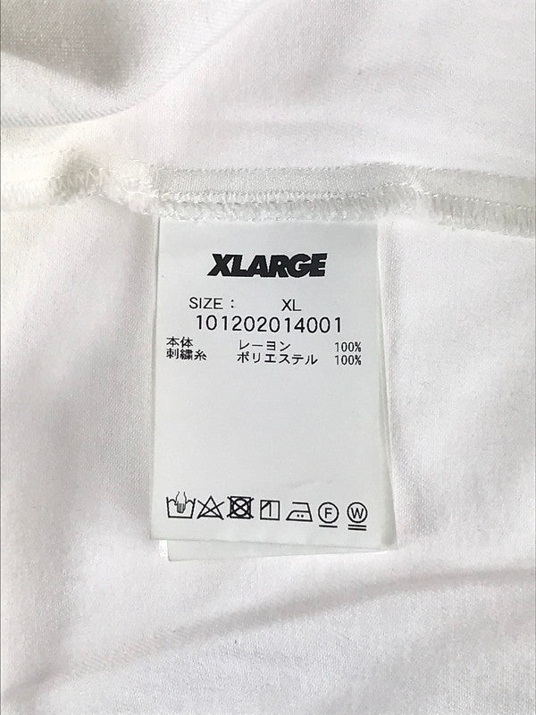 【中古品】【メンズ】  XLARGE 101202014001 エクストララージ  PERMANENT VACATION パーマネント バケーション S/S SHIRT 半袖シャツ  刺繍 トップス 142-241108-ki-01-tag サイズ：XL カラー：ホワイト 万代Net店