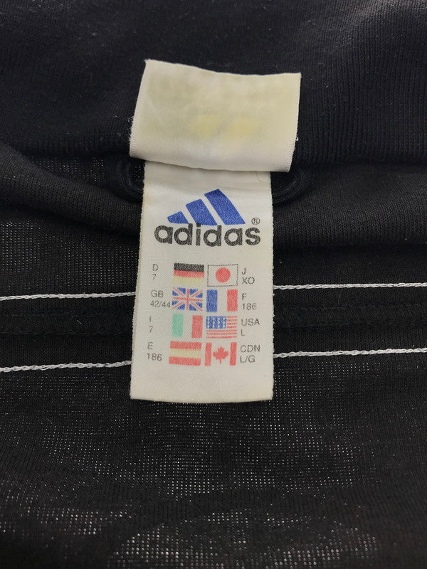 【中古品】【メンズ】 adidas アディダス NIKA SPORT TRACK JACKET APU002 ニカスポーツ トラックジャケット ライトアウター 146-250131-mo-21-tag サイズ：XO カラー：ブラック 万代Net店