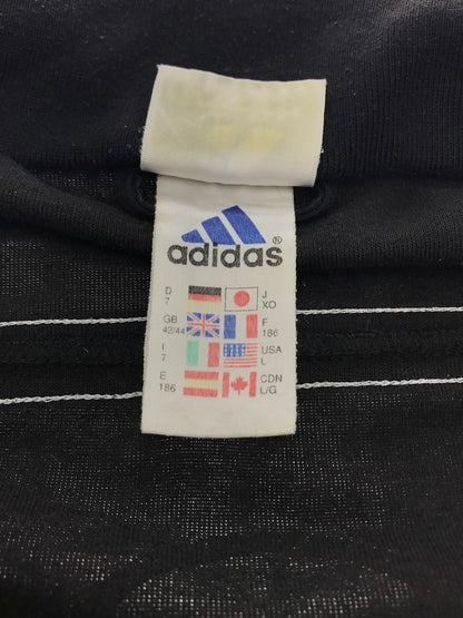 【中古品】【メンズ】 adidas アディダス NIKA SPORT TRACK JACKET APU002 ニカスポーツ トラックジャケット ライトアウター 146-250131-mo-21-tag サイズ：XO カラー：ブラック 万代Net店