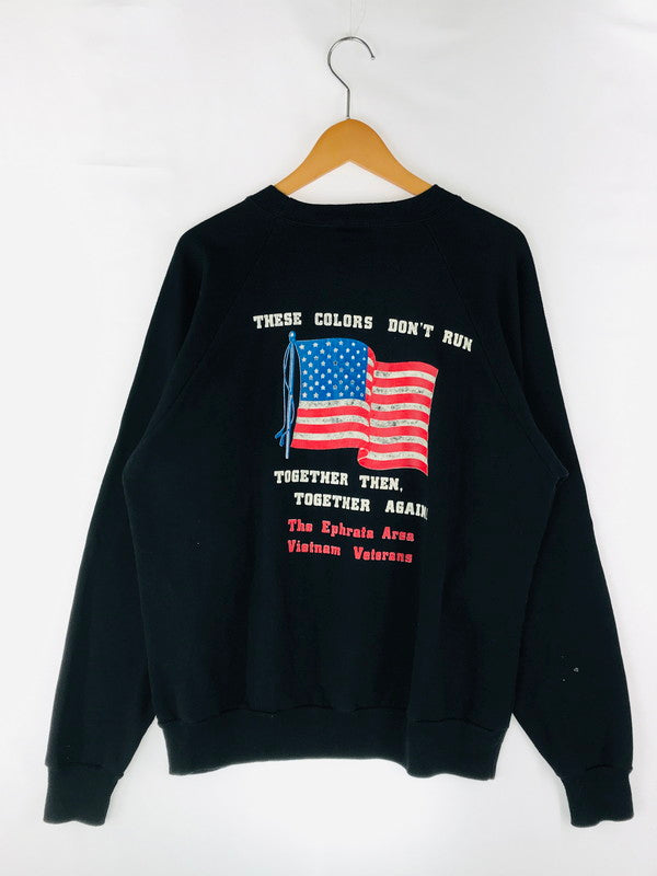 【中古】【メンズ】  WINDJAMMER ウィンドジャマー USA製 POW MIA SWEAT パウ ミア スウェット トップス 146-241106-mo-02-tag サイズ：XL カラー：ブラック 万代Net店