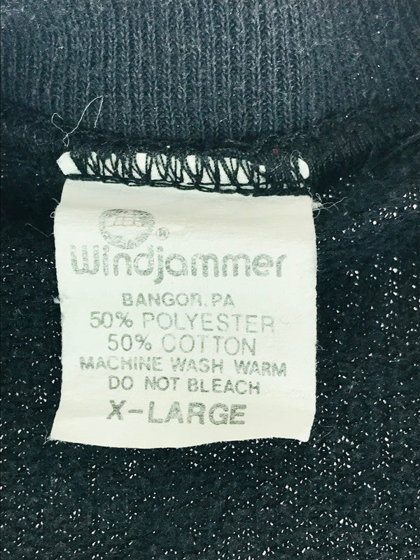 【中古】【メンズ】  WINDJAMMER ウィンドジャマー USA製 POW MIA SWEAT パウ ミア スウェット トップス 146-241106-mo-02-tag サイズ：XL カラー：ブラック 万代Net店