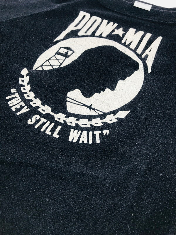 【中古】【メンズ】  WINDJAMMER ウィンドジャマー USA製 POW MIA SWEAT パウ ミア スウェット トップス 146-241106-mo-02-tag サイズ：XL カラー：ブラック 万代Net店