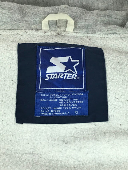 【中古品】【メンズ】  STARTER スターター 90’s フード ジャケット トップス アウター 146-241119-yk-03-tag サイズ：XL カラー：ネイビー 万代Net店